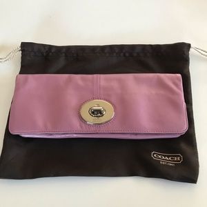 Coach leather clutch